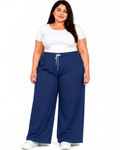 Eastrobe XL–2XL Super Stretch Wide-Leg Navy-Blue Jeans