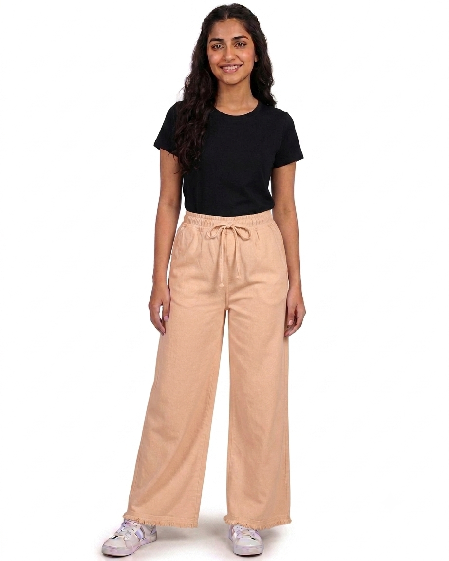 Women's Stretchable Mid-Rise Basic Jeans ( Skin )